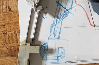 Fax Machine Plant holder leg design and sculpture.